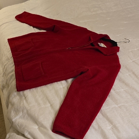 Wool Talbots Red Women's Sweater Cardigan - Picture 7 of 13